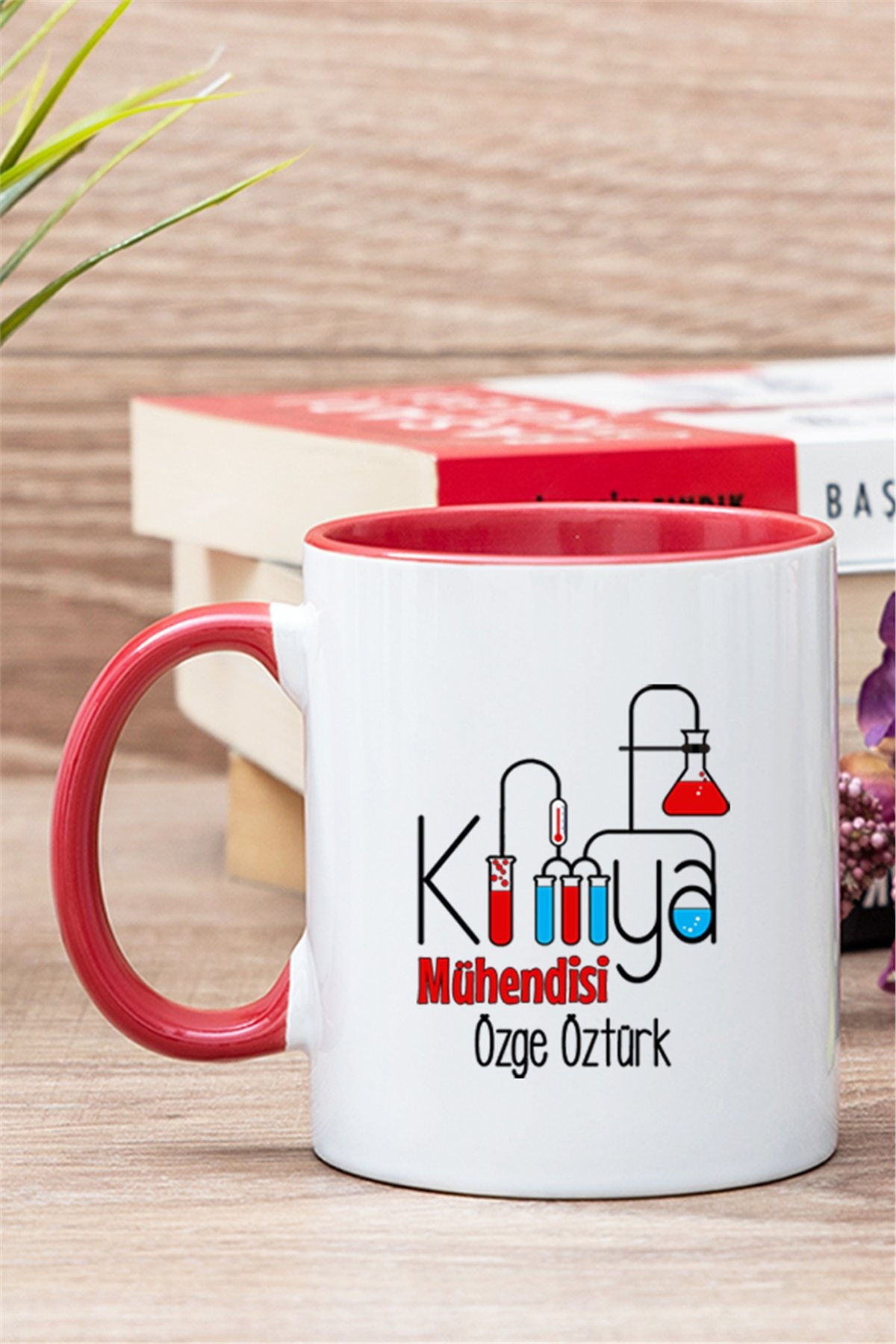 Kimya Mühendisi İçi Renkli Kupa Bardak