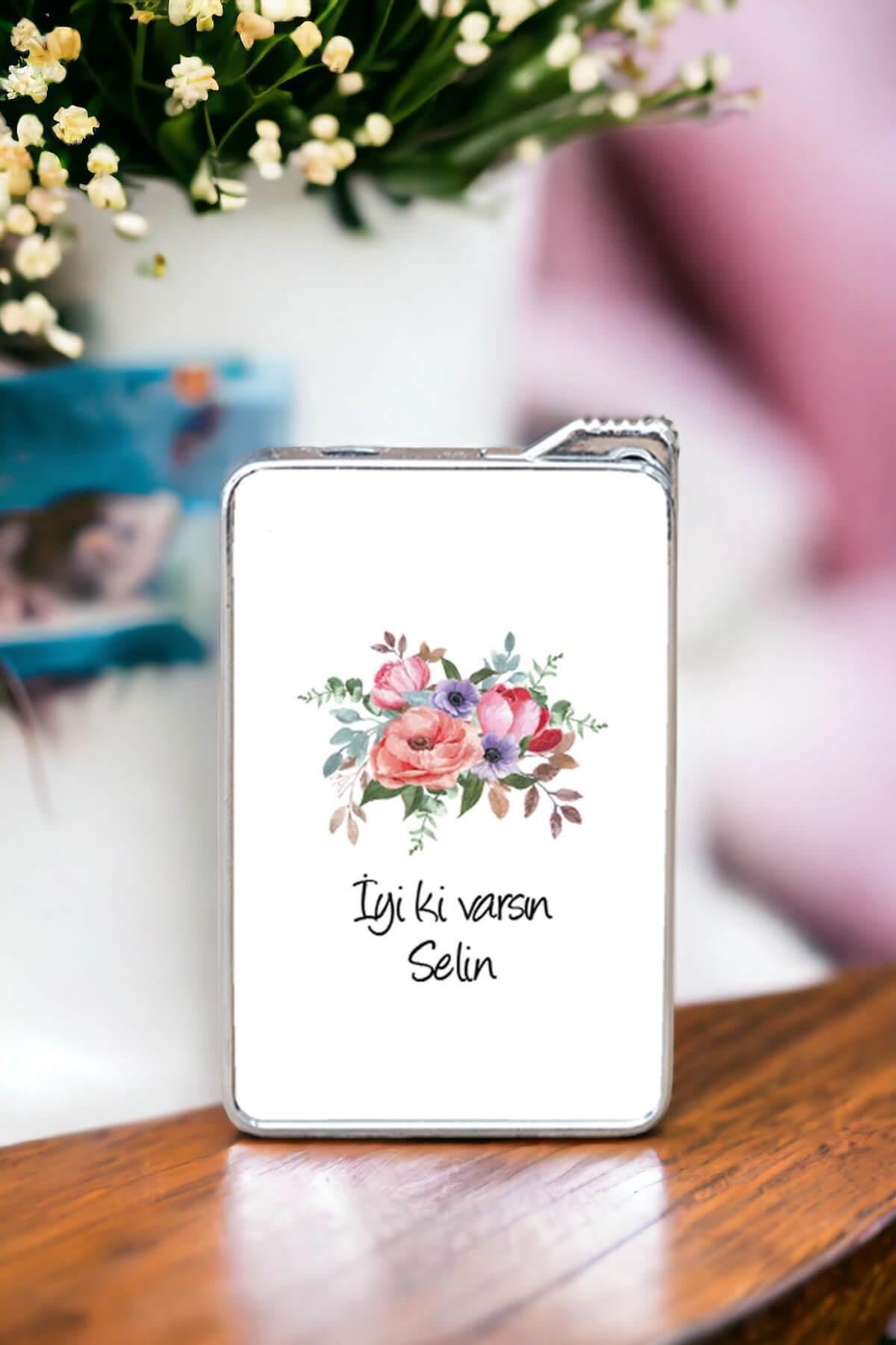 Kişiye Özel Çiçek Buketi İsimli Çakmak