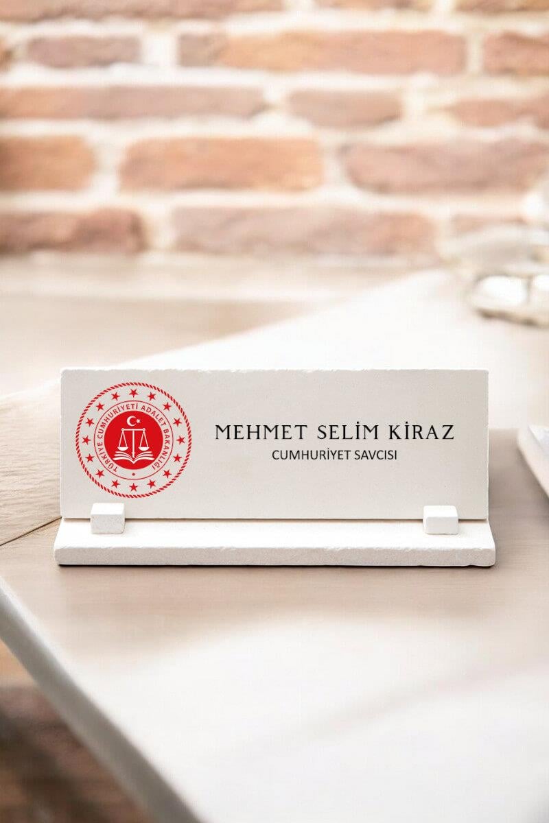 Kişiye Özel Cumhuriyet Savcısı Masa İsimliği