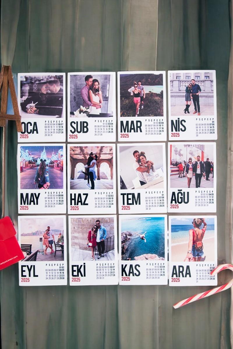 Kişiye Özel Fotoğraf Baskılı Masaüstü Takvim