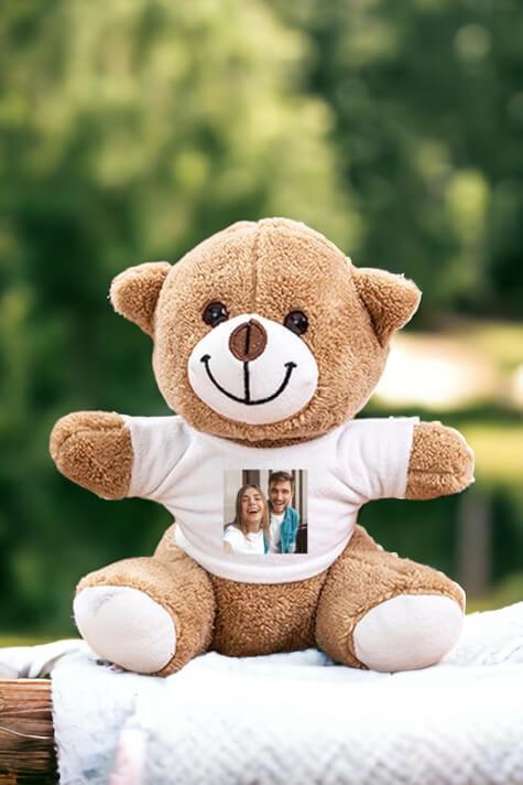Kişiye Özel Fotoğraflı Peluş Ayıcık