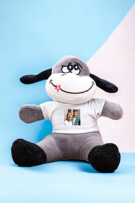 Kişiye Özel Fotoğraflı Peluş Eşek