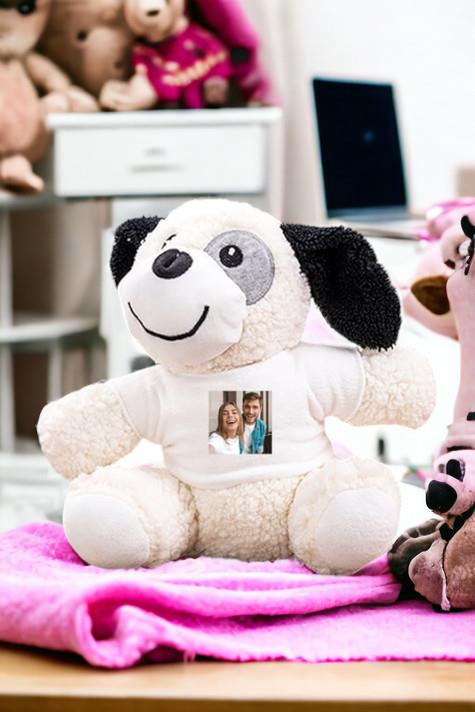 Kişiye Özel Fotoğraflı Peluş Köpek