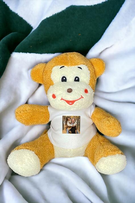 Kişiye Özel Fotoğraflı Peluş Maymun