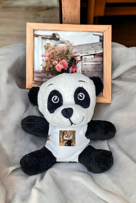 Kişiye Özel Fotoğraflı Peluş Panda