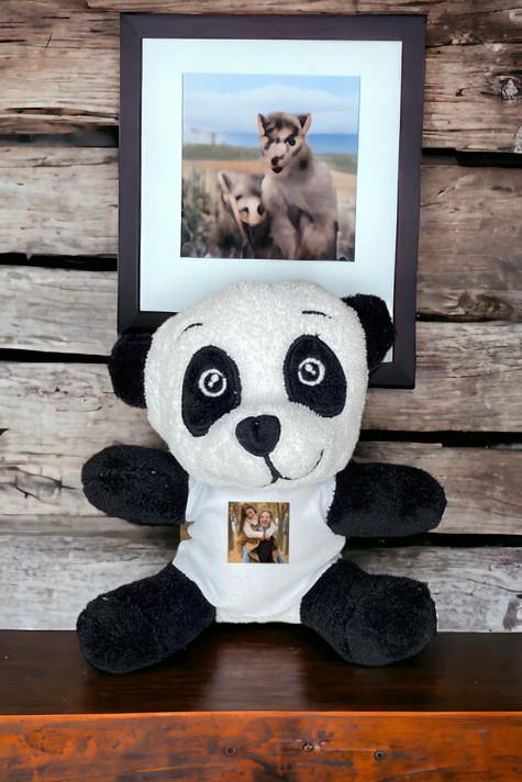 Kişiye Özel Fotoğraflı Peluş Panda