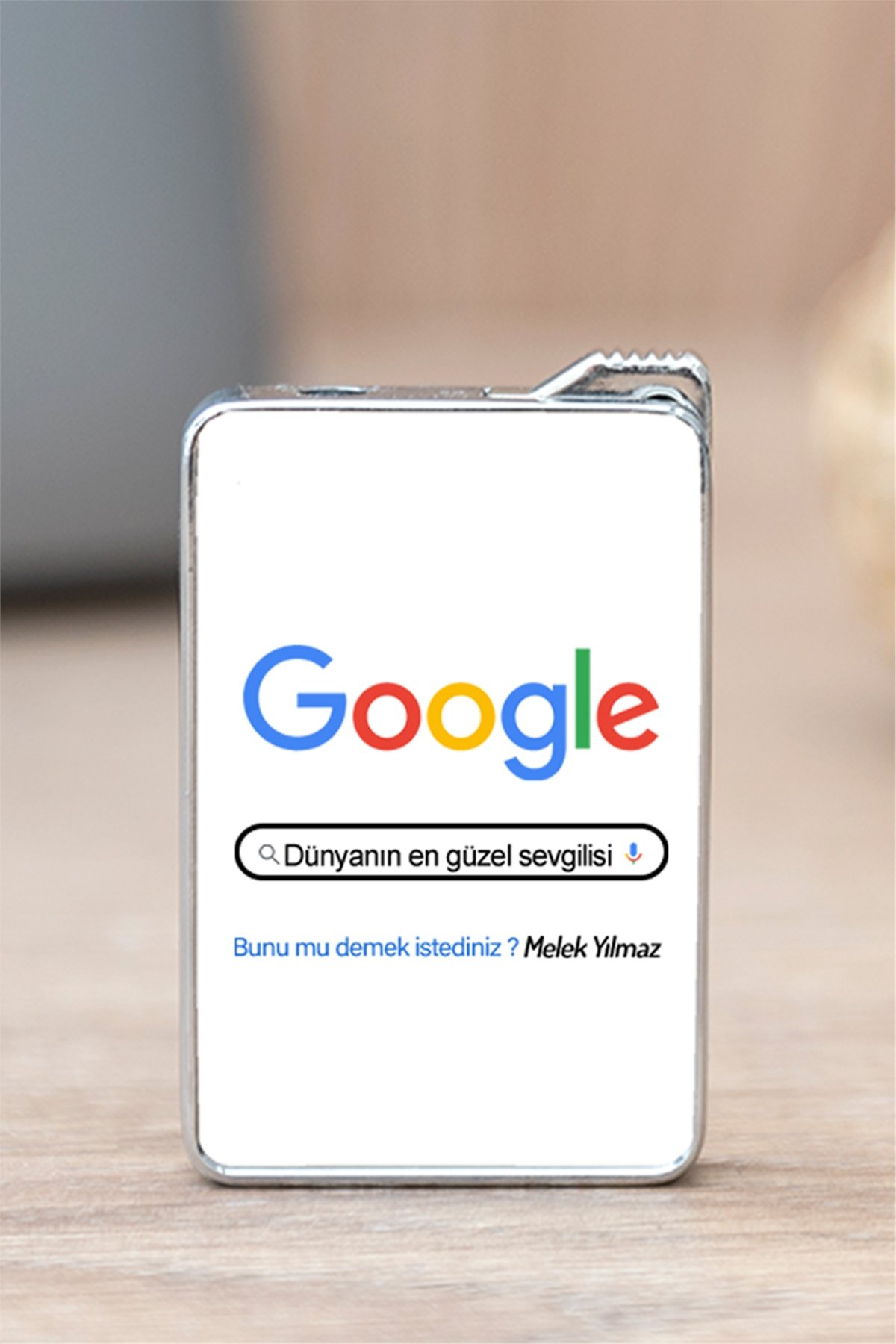 Kişiye Özel Google Tasarım Esprili Çakmak