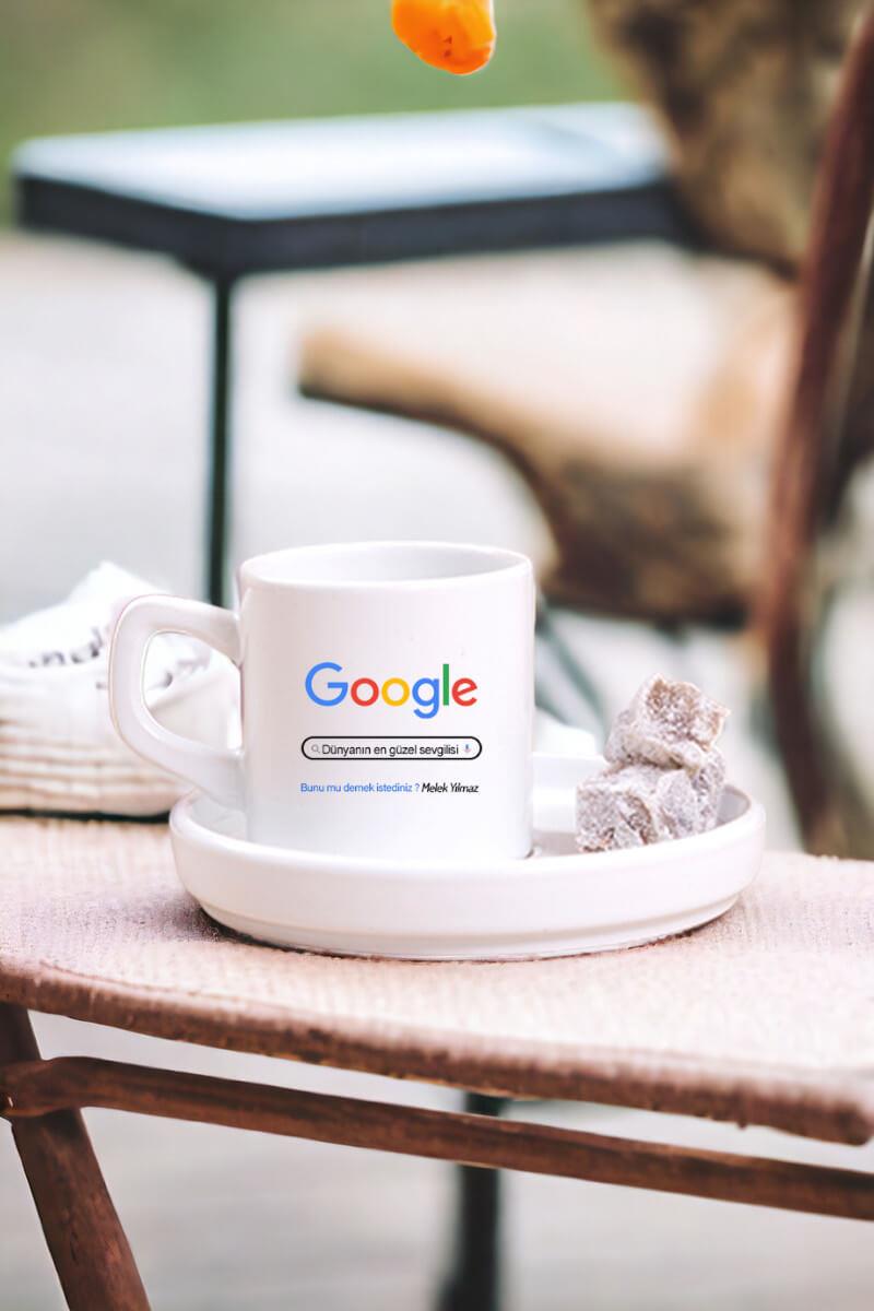 Kişiye Özel Google Tasarım Esprili Concept Türk Kahvesi Fincanı