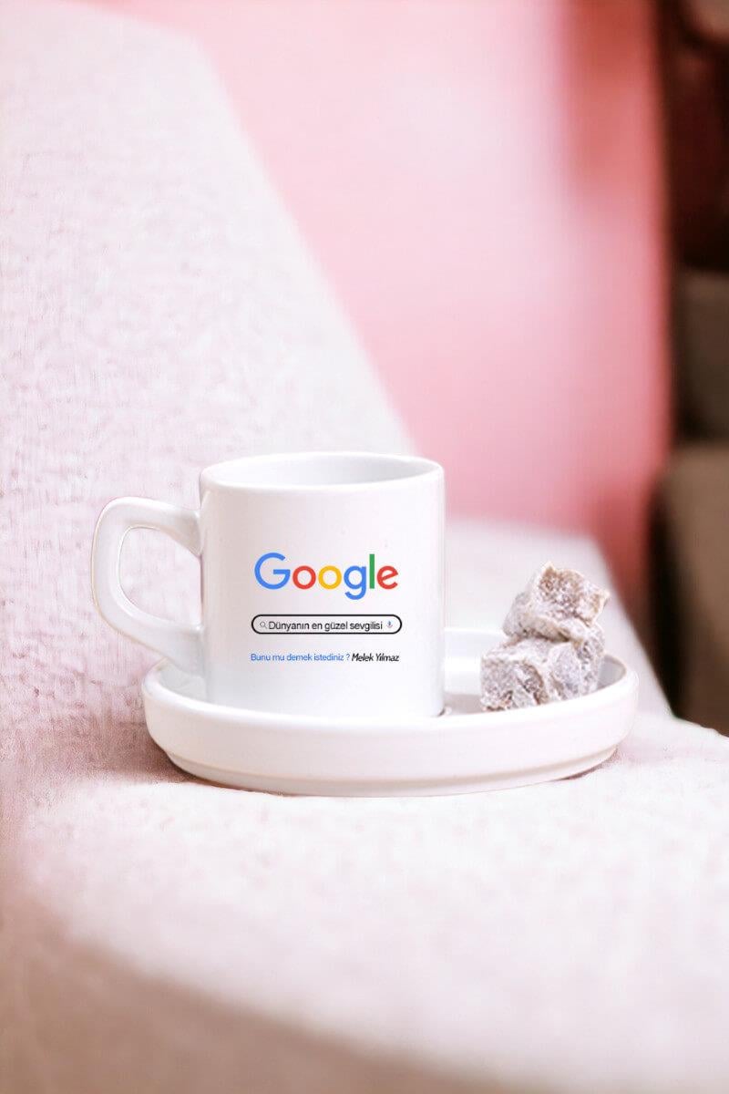 Kişiye Özel Google Tasarım Esprili Concept Türk Kahvesi Fincanı