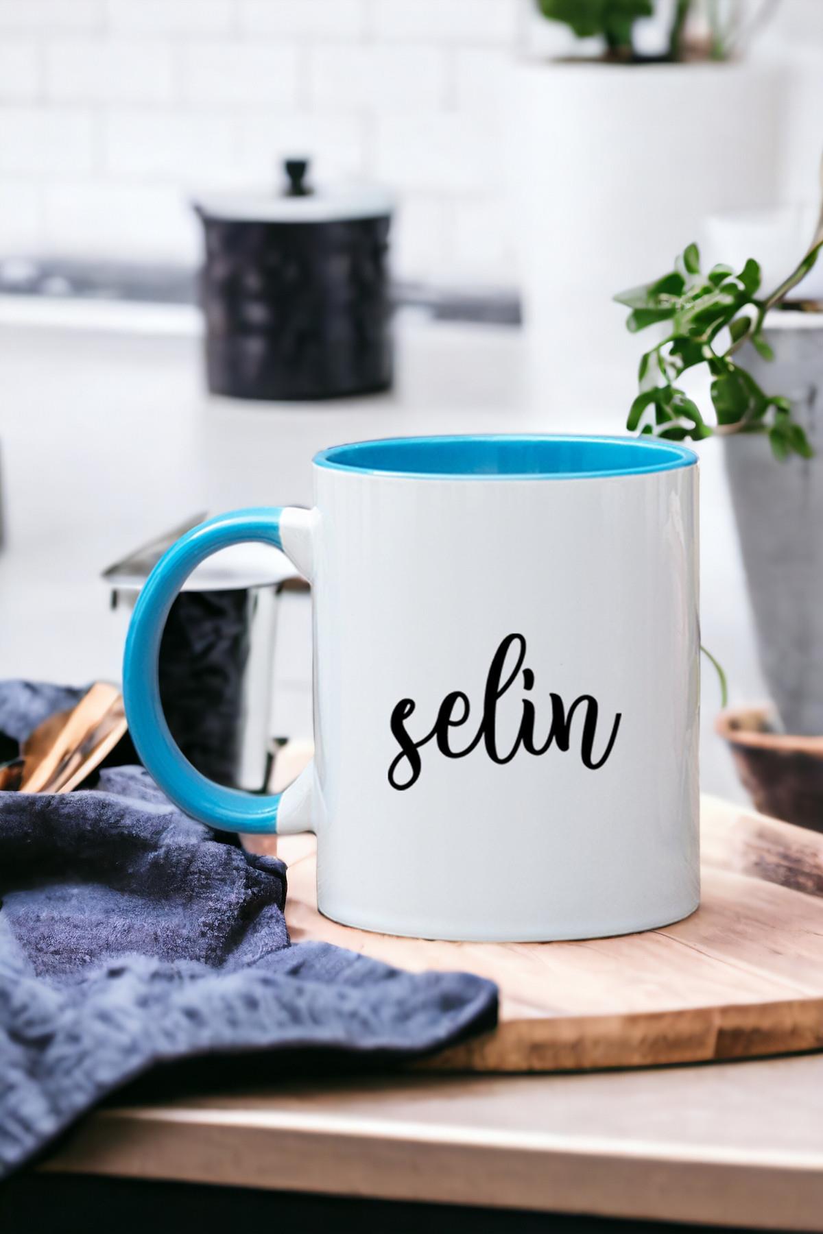 Kişiye Özel İsim Yazılı İçi Renkli Kupa Bardak