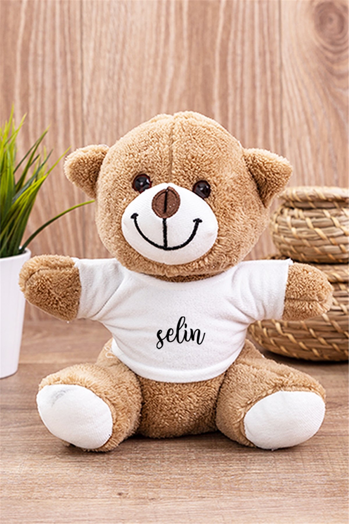 Kişiye Özel İsim Yazılı Peluş Ayıcık