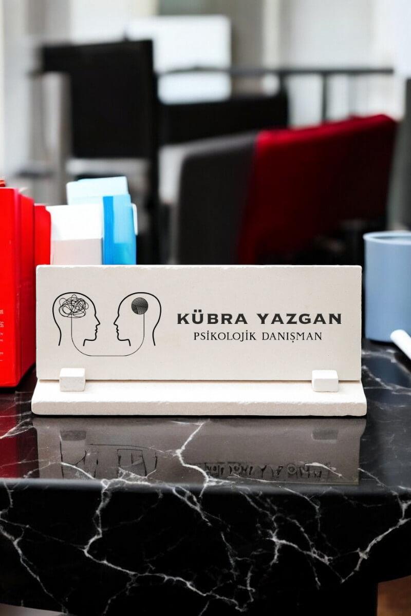 Kişiye Özel Psikolojik Danışman Masa İsimliği