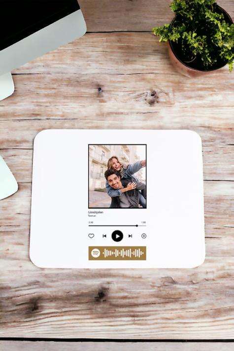 Kişiye Özel Spotify Tasarım Fotoğraflı Mouse Pad
