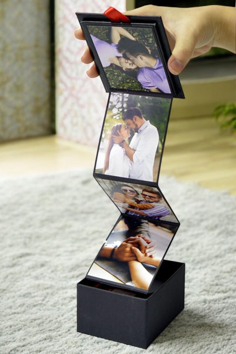 Kişiye Özel Sürpriz Akordiyon Fotoğraf Kutusu