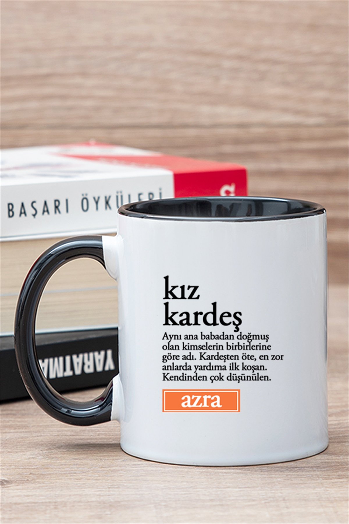 Kız kardeş Kelime Anlamı İçi Renkli Kupa Bardak