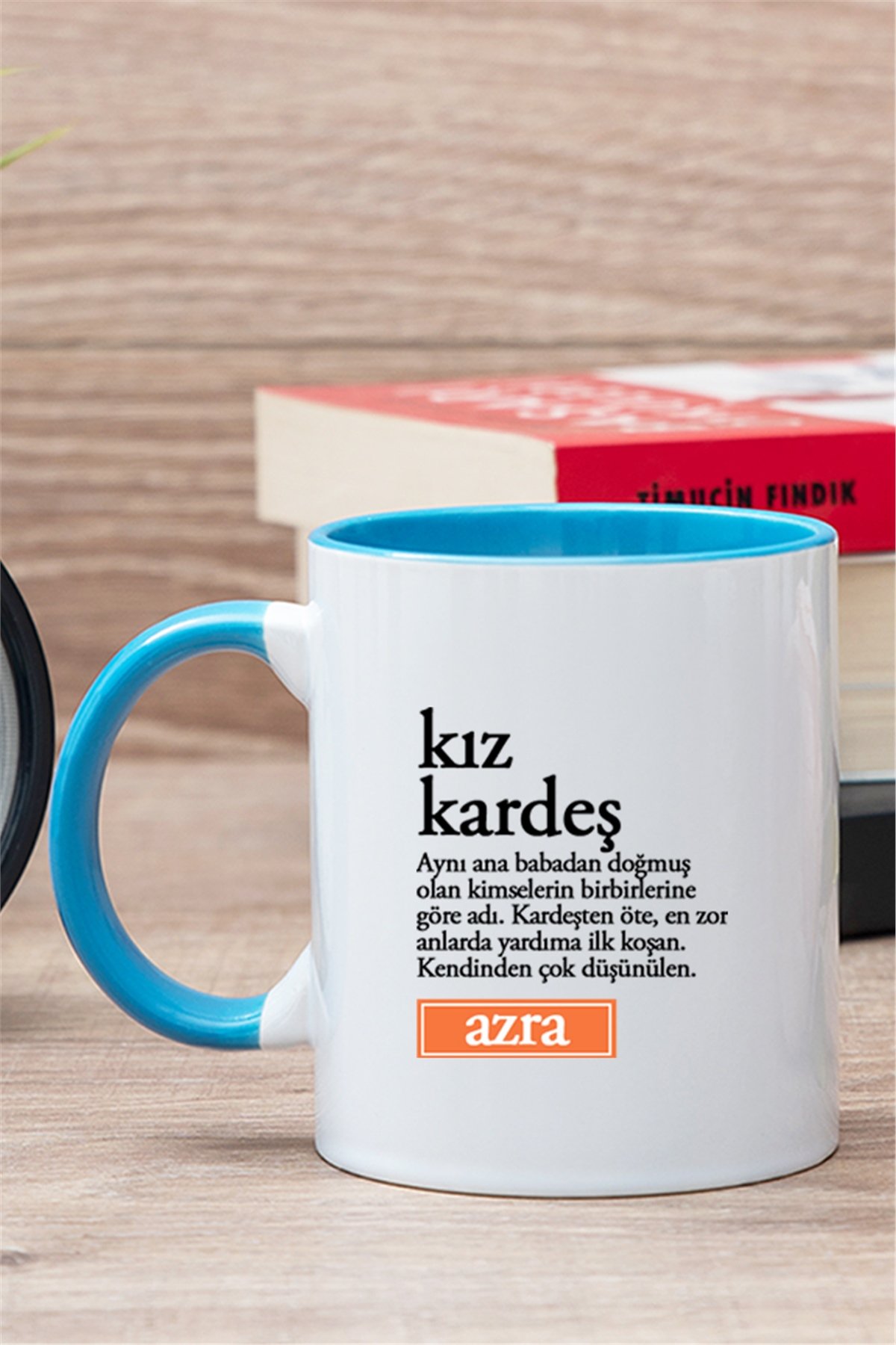 Kız kardeş Kelime Anlamı İçi Renkli Kupa Bardak