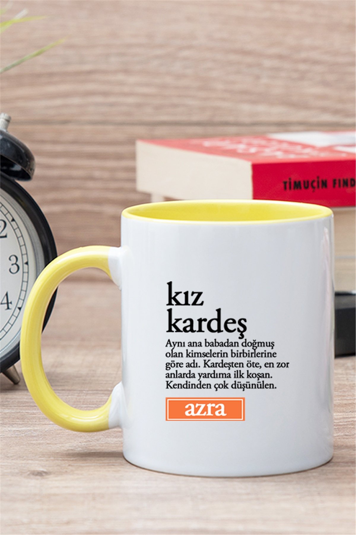 Kız kardeş Kelime Anlamı İçi Renkli Kupa Bardak