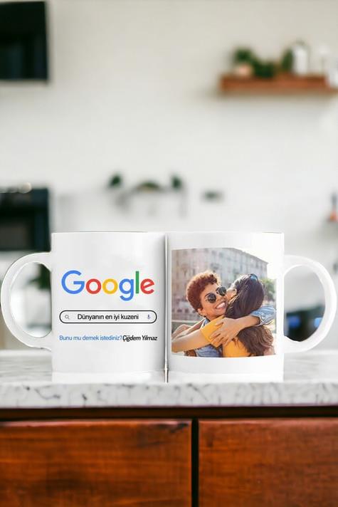 Kuzene Hediye Google Tasarım Esprili Beyaz Kupa Bardak