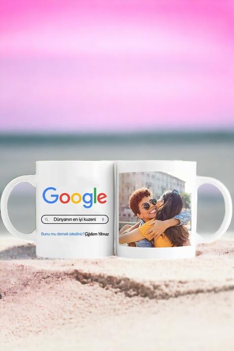 Kuzene Hediye Google Tasarım Esprili Beyaz Kupa Bardak