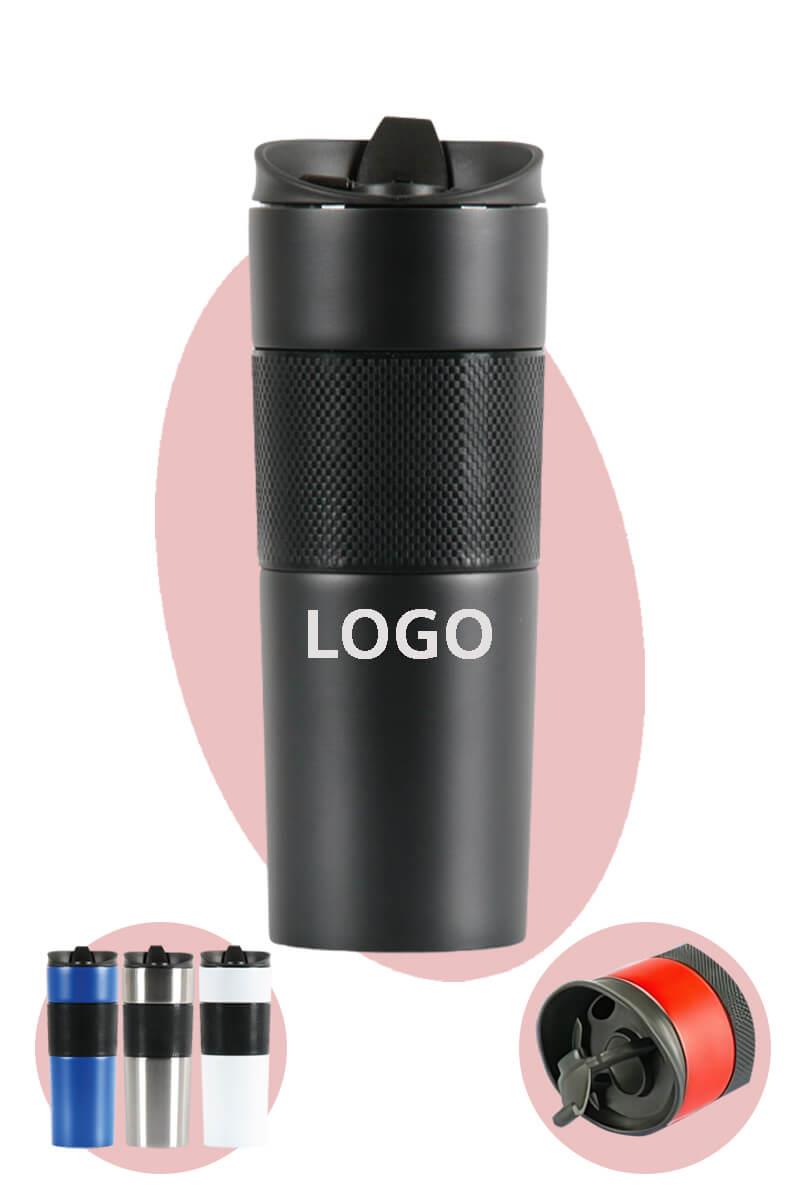 Logo Baskılı 500ml French Press Çelik Termos Bardak 4453-PETK