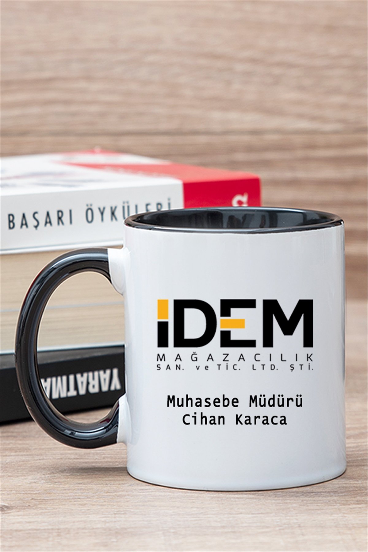 Logolu İçi Renkli Kupa Bardak