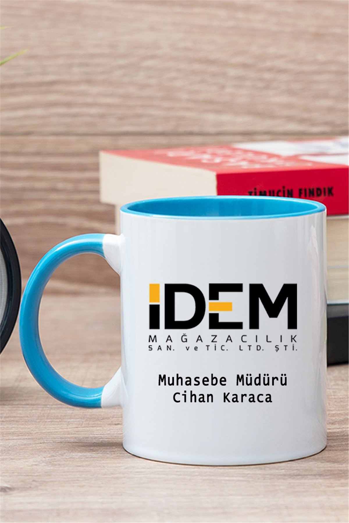 Logolu İçi Renkli Kupa Bardak