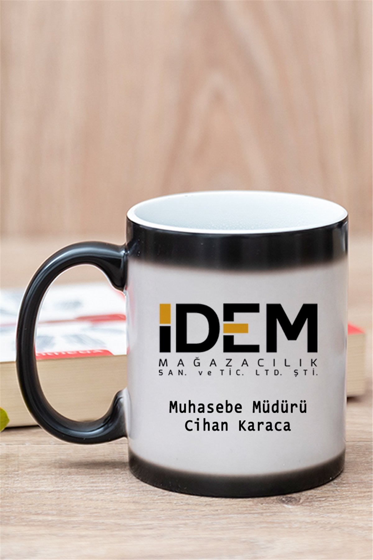 Logolu Sihirli Kupa Bardak