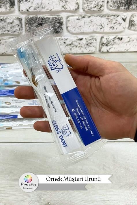 Logonuza Özel Ambalajlı Tek Kullanımlık Diş Fırçası