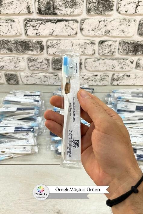 Logonuza Özel Ambalajlı Tek Kullanımlık Diş Fırçası