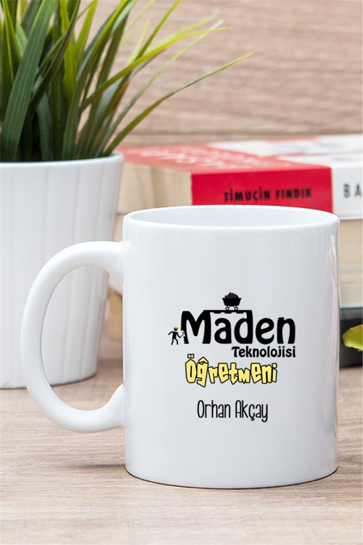 Maden Teknolojisi Öğretmeni Beyaz Kupa Bardak