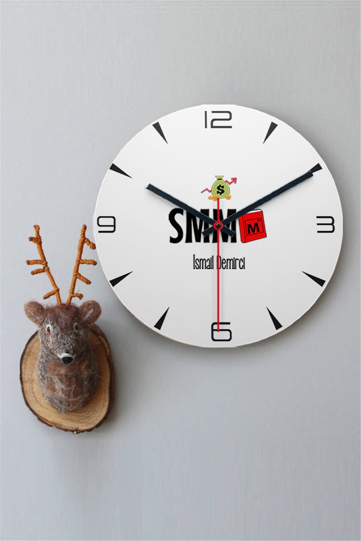 Mali Müşavir Ahşap Duvar Saati