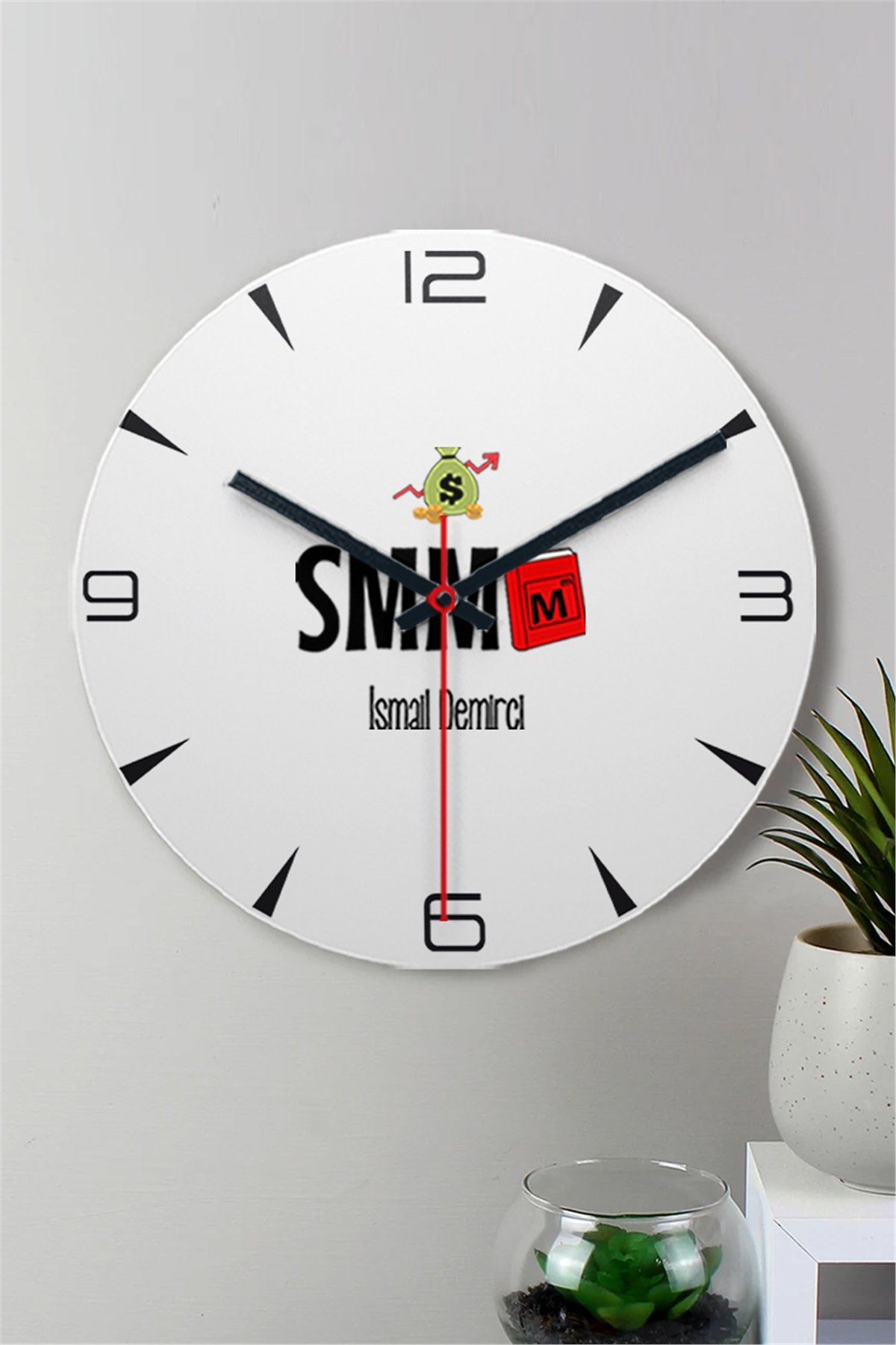 Mali Müşavir Ahşap Duvar Saati