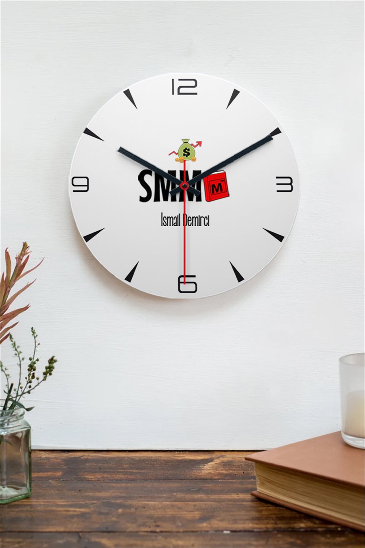 Mali Müşavir Ahşap Duvar Saati