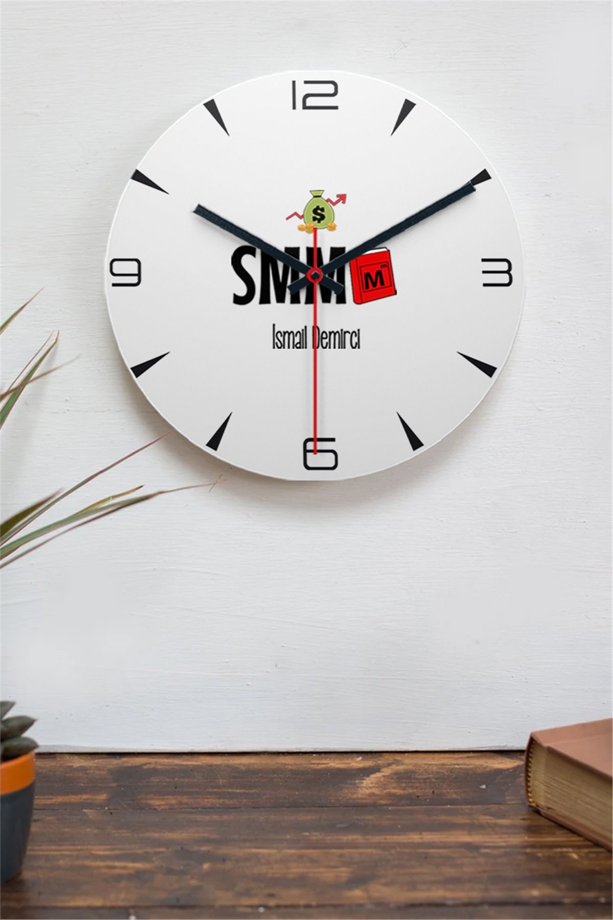 Mali Müşavir Ahşap Duvar Saati