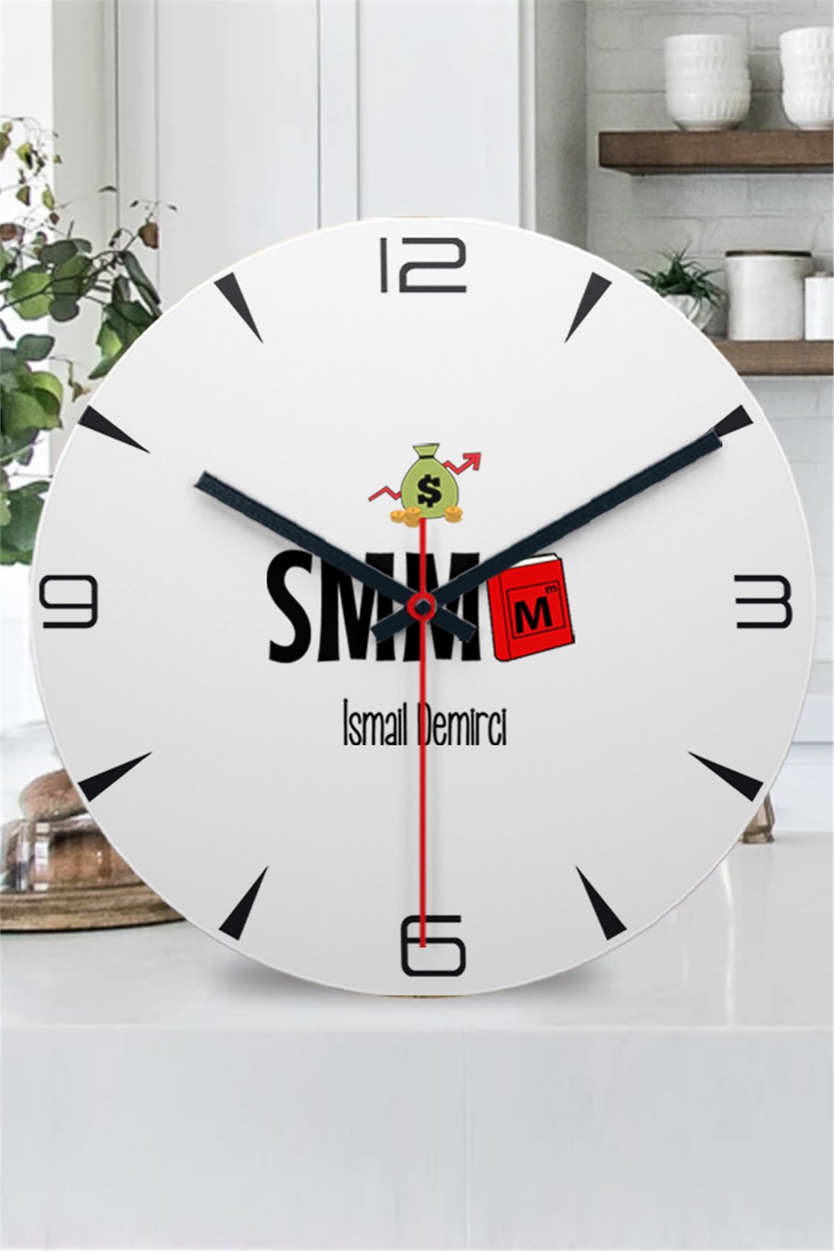 Mali Müşavir Ahşap Duvar Saati