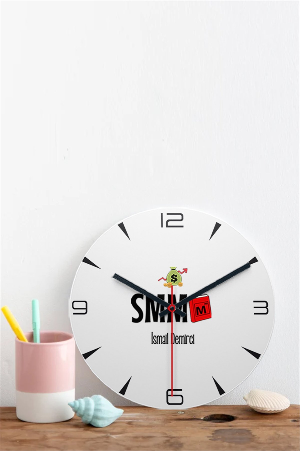 Mali Müşavir Ahşap Duvar Saati