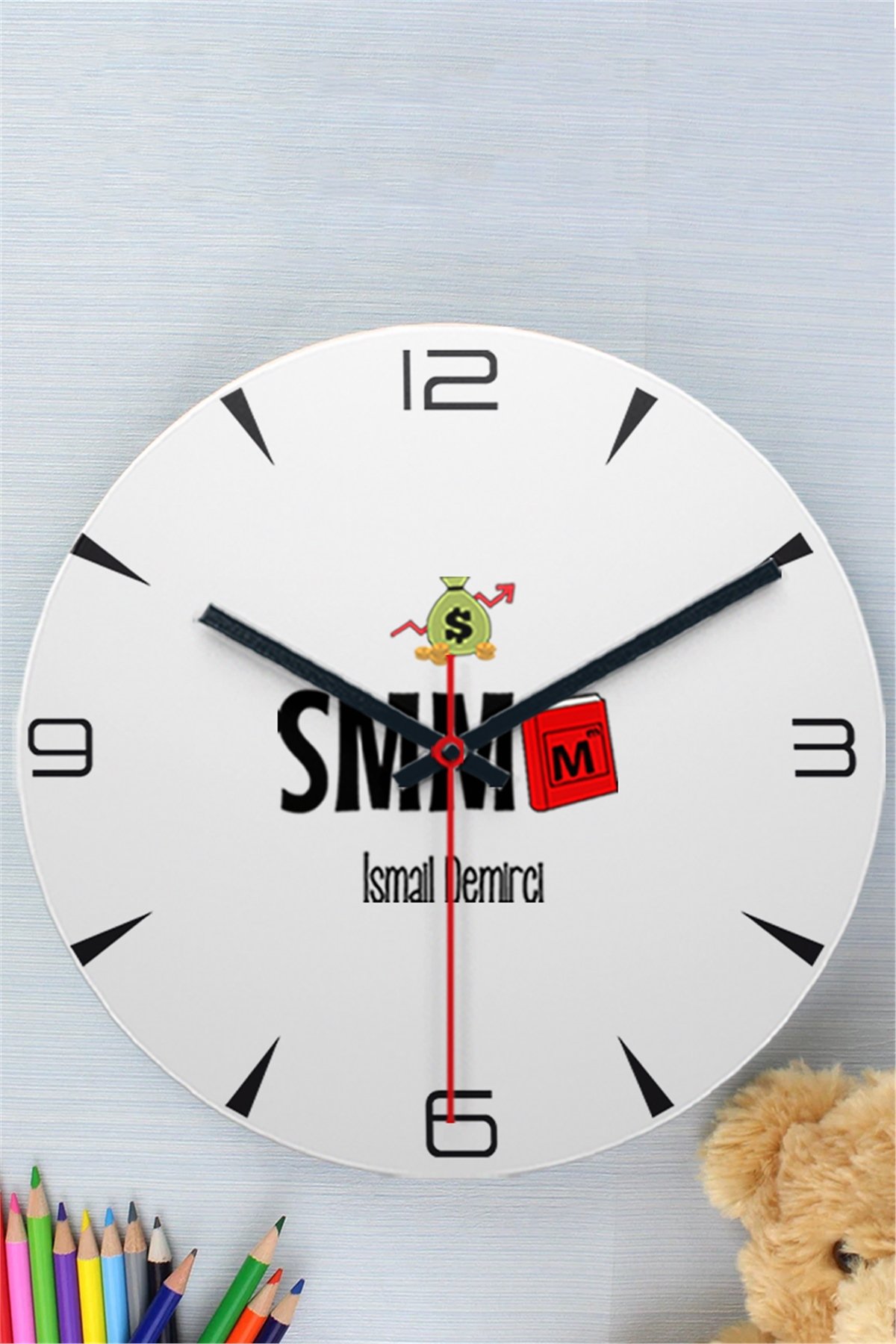 Mali Müşavir Ahşap Duvar Saati