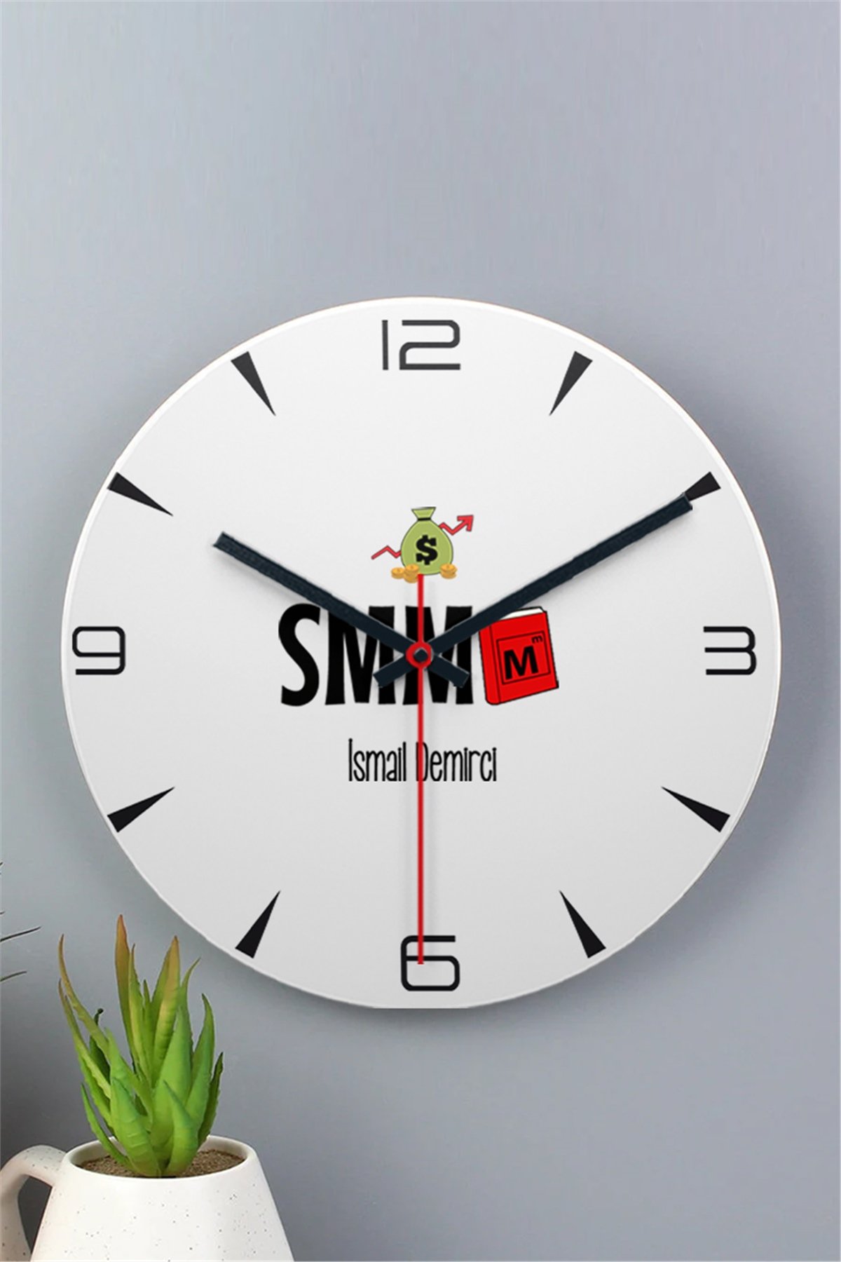 Mali Müşavir Ahşap Duvar Saati