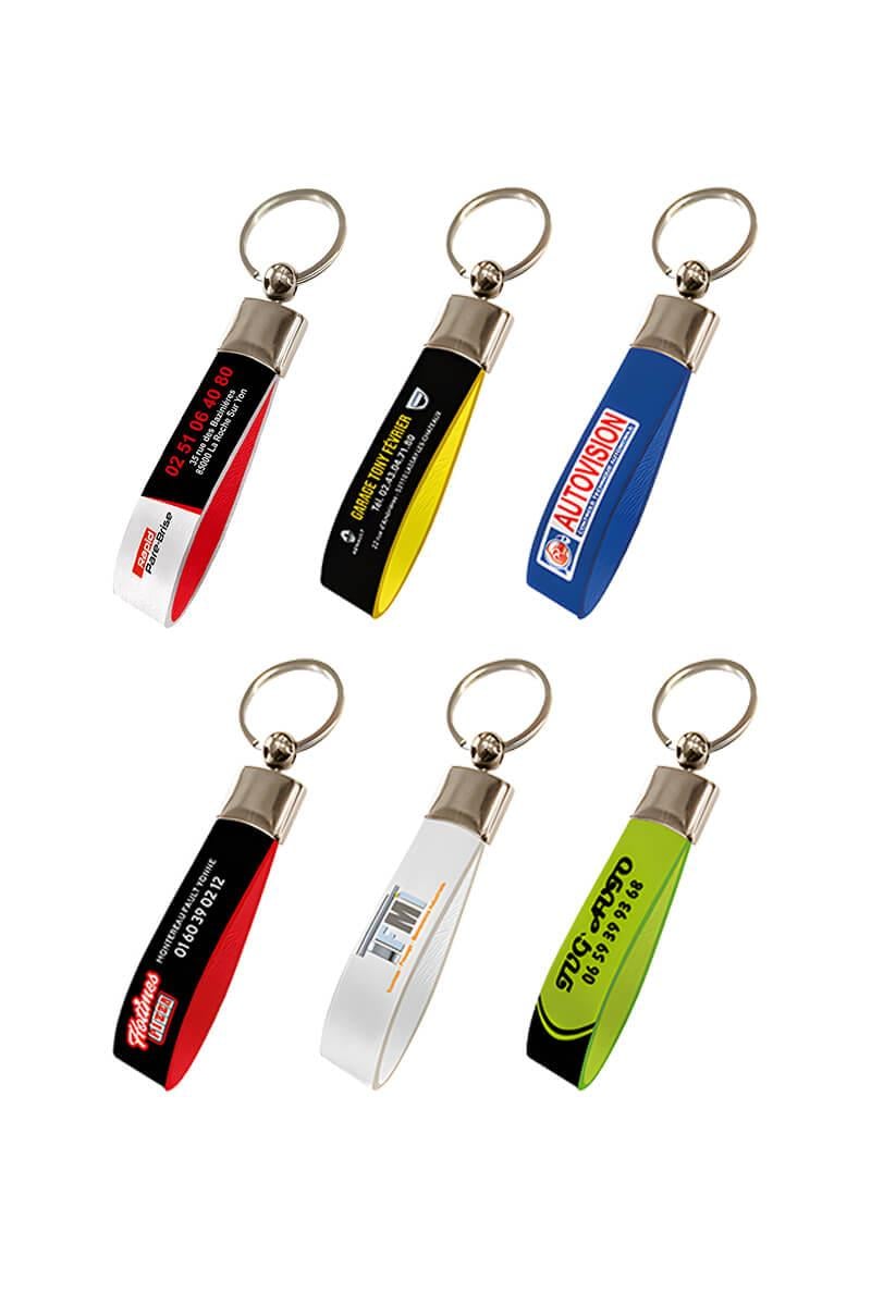 Metal Aksamlı Promosyon Deri Anahtarlık