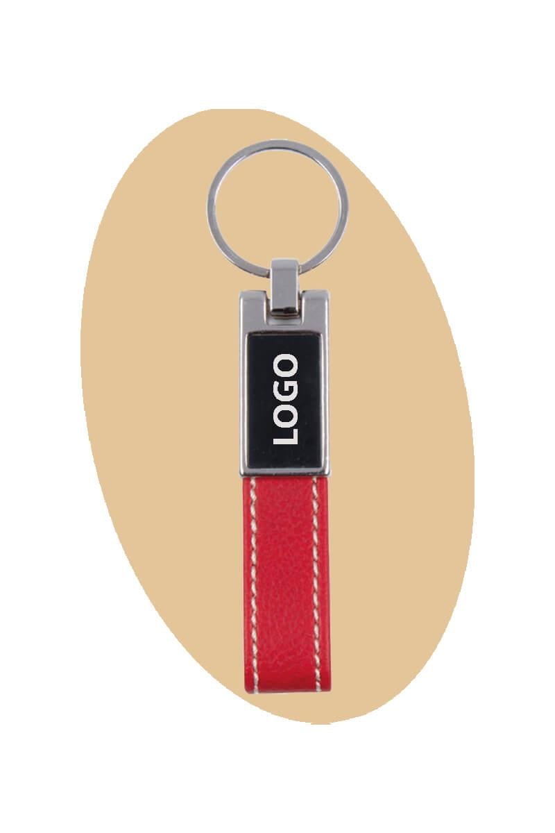 Metal Detaylı Deri Anahtarlık 5824-PETK