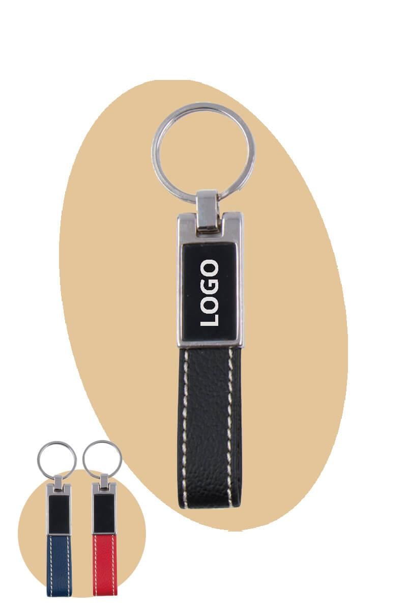 Metal Detaylı Deri Anahtarlık 5824-PETK