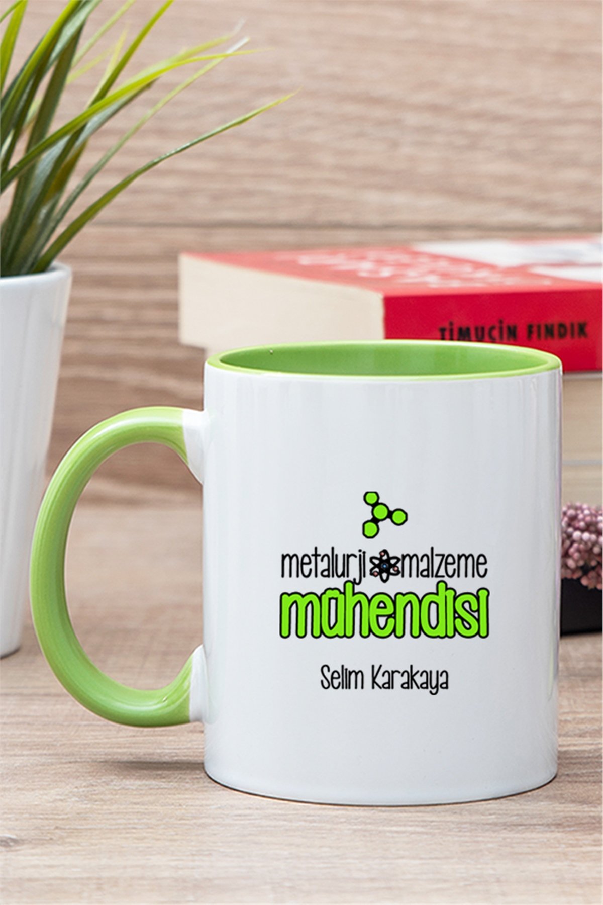 Metalurji ve Malzeme Mühendisi İçi Renkli Kupa Bardak