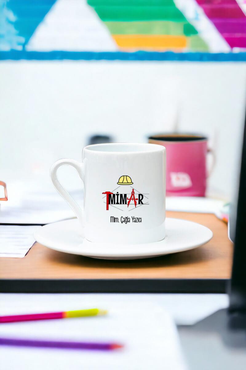 Mimar Beyaz Türk Kahvesi Fincanı