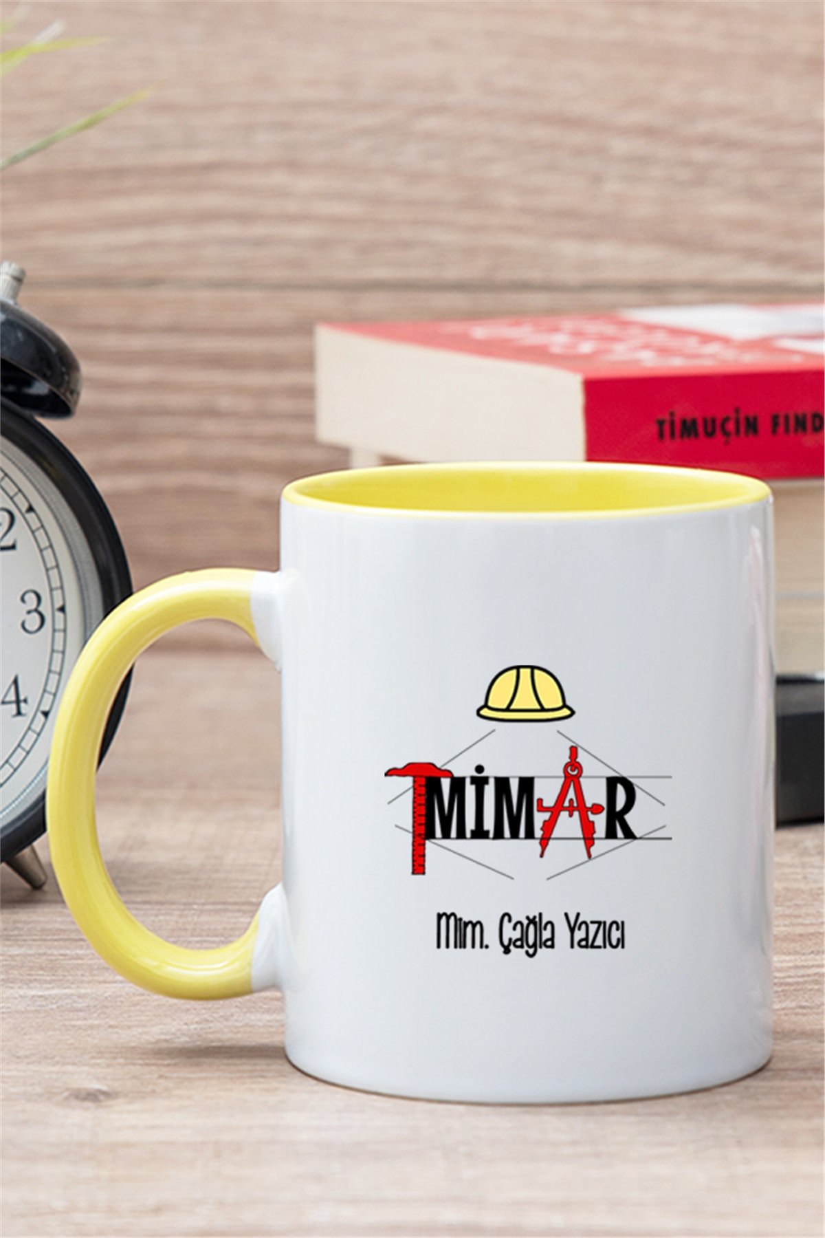 Mimar İçi Renkli Kupa Bardak