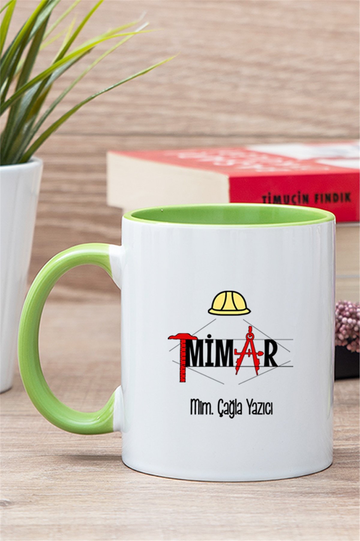 Mimar İçi Renkli Kupa Bardak