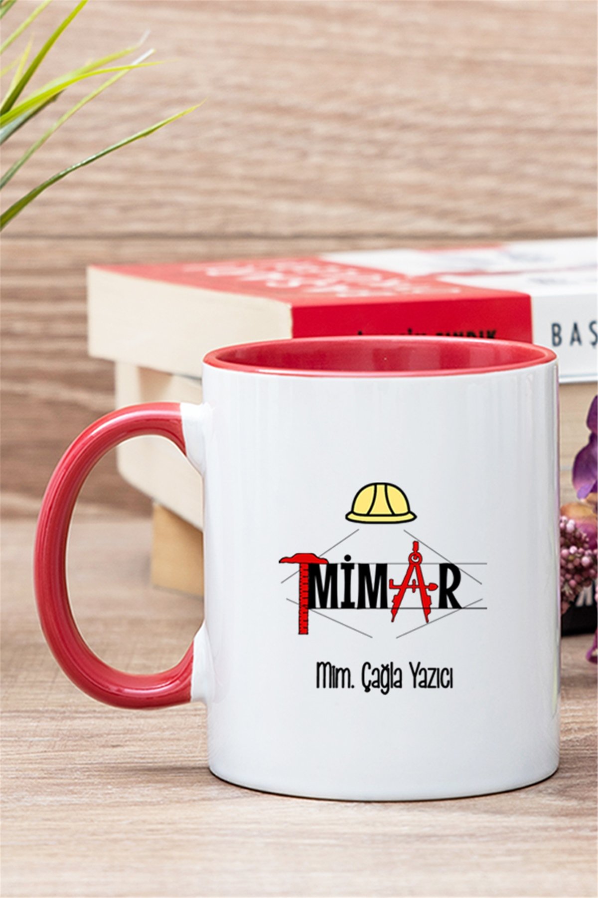 Mimar İçi Renkli Kupa Bardak