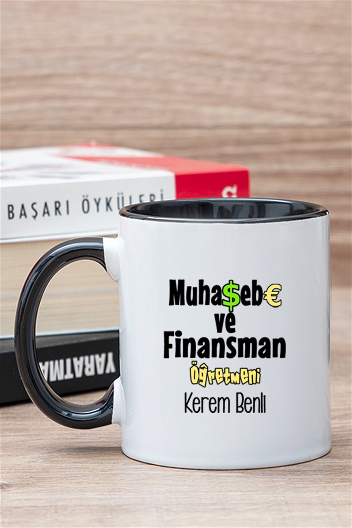Muhasebe ve Finansman Öğretmeni İçi Renkli Kupa Bardak