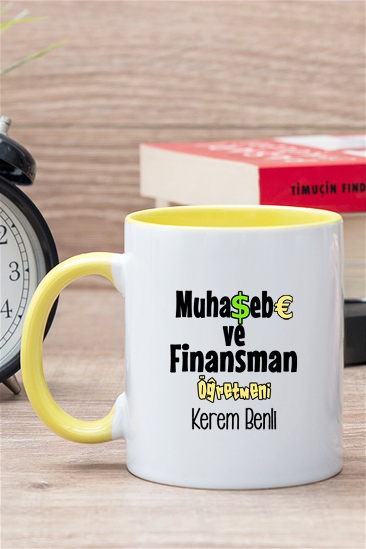 Muhasebe ve Finansman Öğretmeni İçi Renkli Kupa Bardak