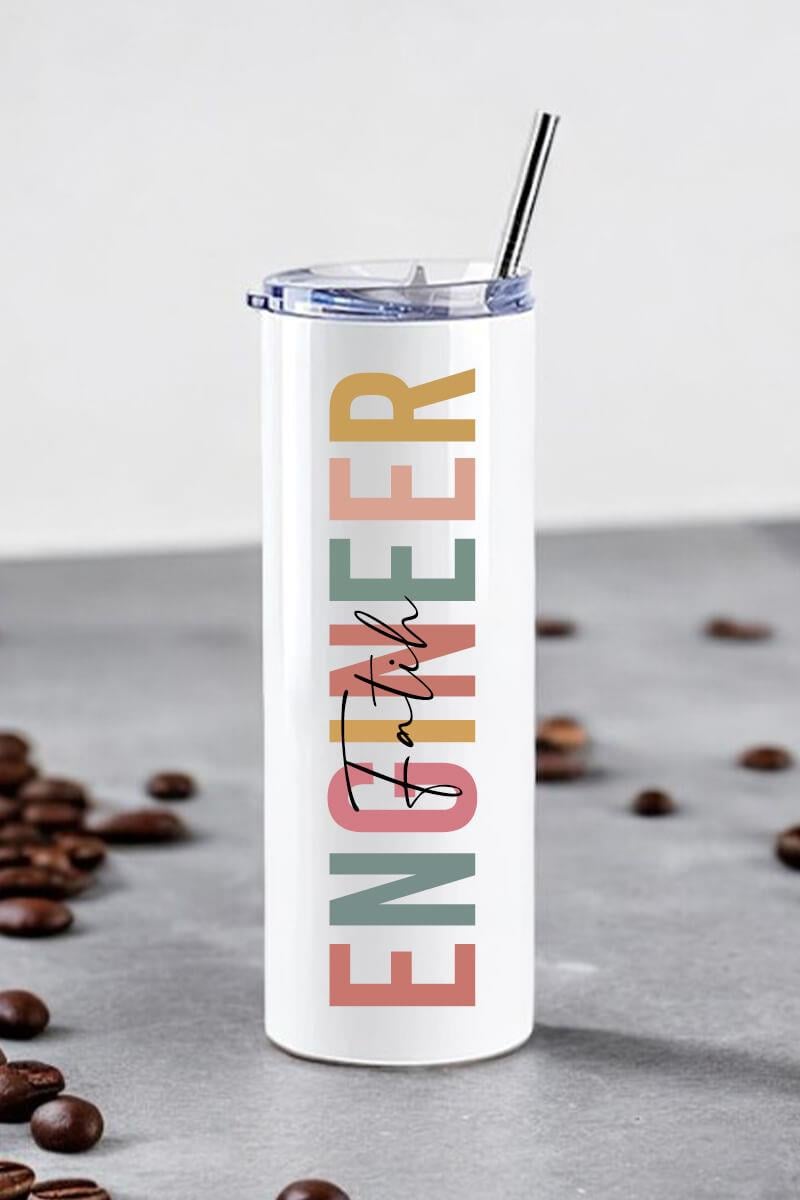 Mühendise Hediye İsme Özel Çelik Termos Bardak