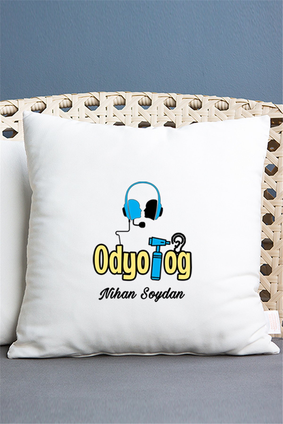 Odyolog Saten Kare Yastık